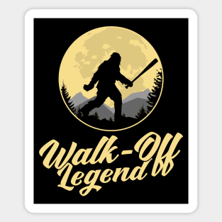 Bigfoot Baseball Walk-Off Legend Magnet